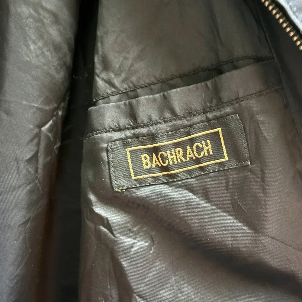 Bachrach Mens Black Full Zip‎ Lightweight Jacket Coat
